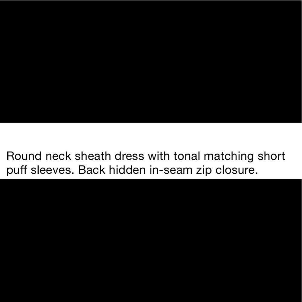 Black organza sleeve dress - Picture 6 of 7